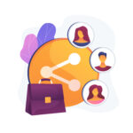 Student exchange program. University education abroad, international learning initiative, workers sharing. College trip, business tourism. Vector isolated concept metaphor illustration